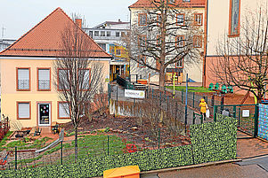 Besuchen 115 Kinder, davon 53 Muslime: Der evangelische Lutherkindergarten im Zentrum von Pirmasens. Foto: Scharf