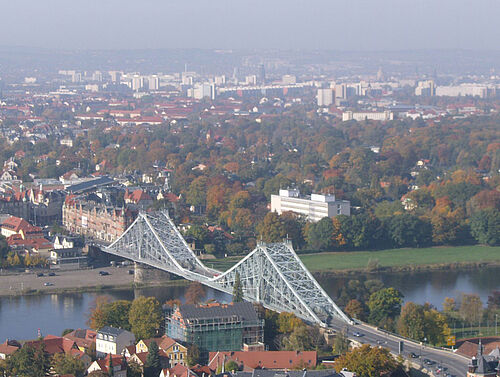Das "Blaue Wunder" in Dresden. Foto: wiki