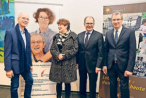 Seit der Fusion Partner (von links): Pfarrer Wolfdietrich Rasp, Martina Sand, Carsten Steuer und Pfarrer Norbert Becker. Foto: Seebald