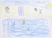 „Ich bin gern im Schwimmbad“, sagt Kinderkirch-Kind Alexandra (9).