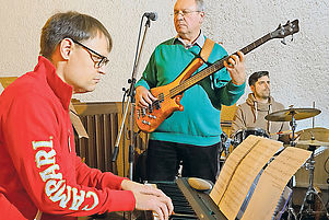 Bandmitglieder (von links): Till Scheiba, Manfred Unbehend, Marco Schweigerer. 