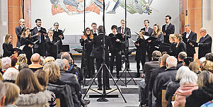 Gut besucht: Das Konzert des Neustadter Vokalensembles vergangenen Herbst in der Neustadter Stiftskirche. Foto: Mehn