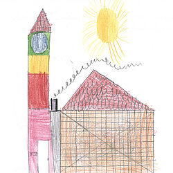 Pfarrerin Samiec erzählt uns viele Geschichten in der Kirche und in der Schule (Emely, 8 Jahre, Mehlingen)