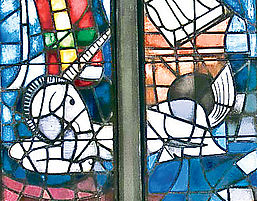 Kirchenfenster im Chor der ­Alexanderskirche Zweibrücken. Foto: Steinmetz