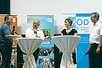 Missionarisches Handeln erläutert (von links): Jochen Kirsch, Albrecht Bähr, Marianne Wagner und Manfred Sutter. Foto: Krebs