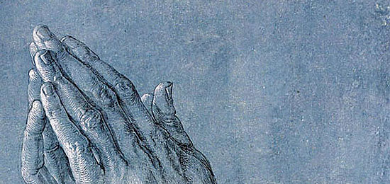 Betende Hände von Albrecht Dürer. Zeichnung von 1508, das Original befindet sich in der Albertina in Wien. Foto: wiki