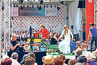 "Der blaue Planet": Insgesamt zeigen 525 Kinder in dem Musical auf der Landesgartenschau ihr Können. Foto: VAN
